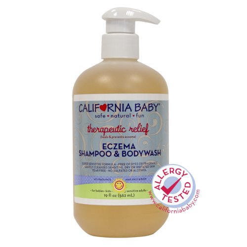 California Baby Eczema Shampoo & Bodywash - No Fragrance Therapeutic Relief - 19 oz