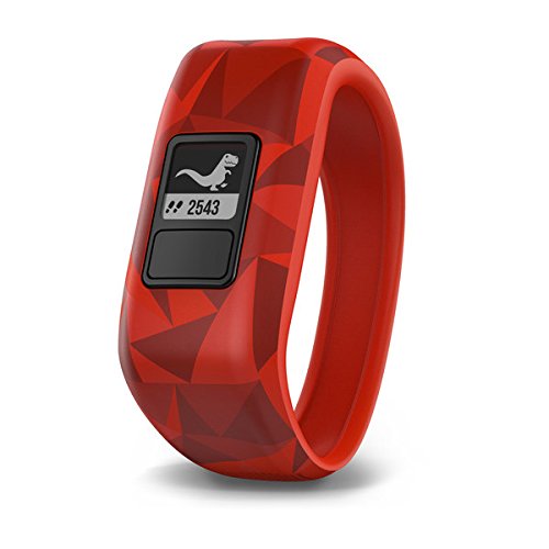 Garmin vívofit jr, Kids Fitness/Activity Tracker, 1year Battery Life, Red, Broken Lava