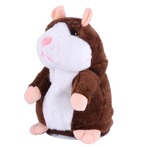 Forart Lovely Talking Hamster Toys Repeats What You Say Plush Buddy Mouse for Children Gift