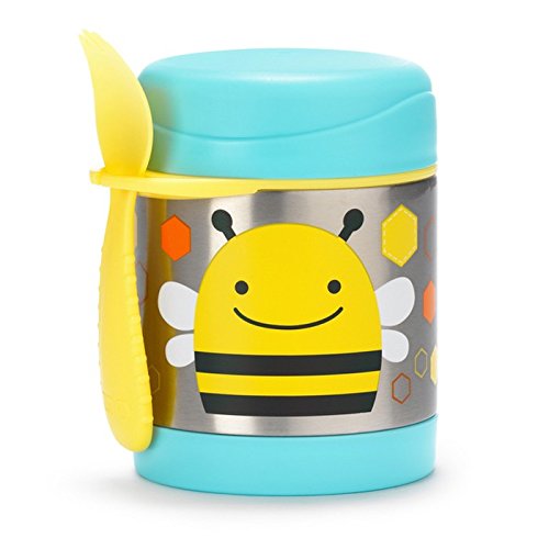 Skip Hop Baby Zoo Little Kid and Toddler Insulated Food Jar and Spork Set