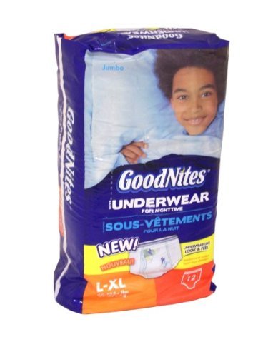 GoodNites Boys Nighttime Training Underpants - L/XL (12ct)