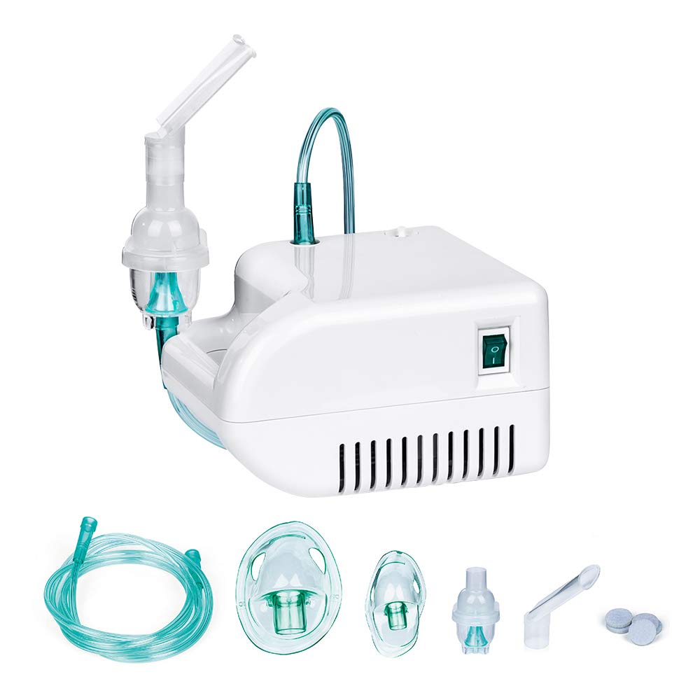 FIGERM Upgraded Cool Mist Inhaler Compressor System Includes Kits for Home Use