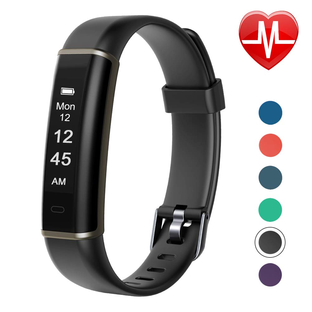 Letsfit Fitness Tracker with Heart Rate Monitor, Pedometer Watch
