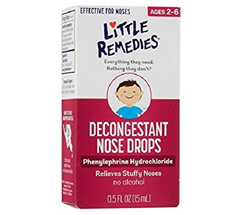 Little Remedies Noses Decongestant Nose Drops for Infants and Children, 2 Count,0.5 fl oz