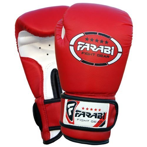 Farabi Kids boxing gloves, junior mitts, junior mma kickboxing Sparring gloves 4Oz red