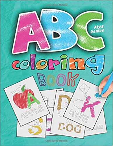 ABC coloring book: 2019 high-quality black&white Alphabet coloring book for kids ages 2-4