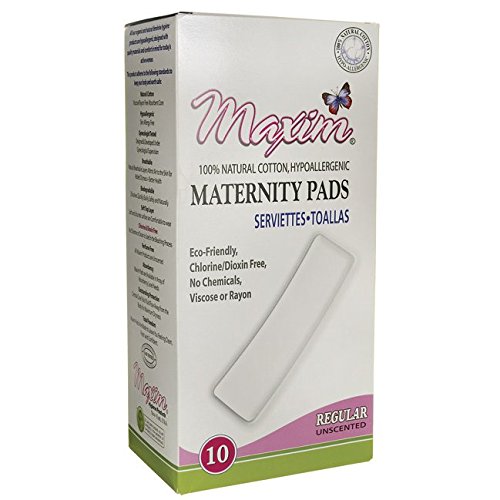 Natural Straight Maternity Pads 10 Count