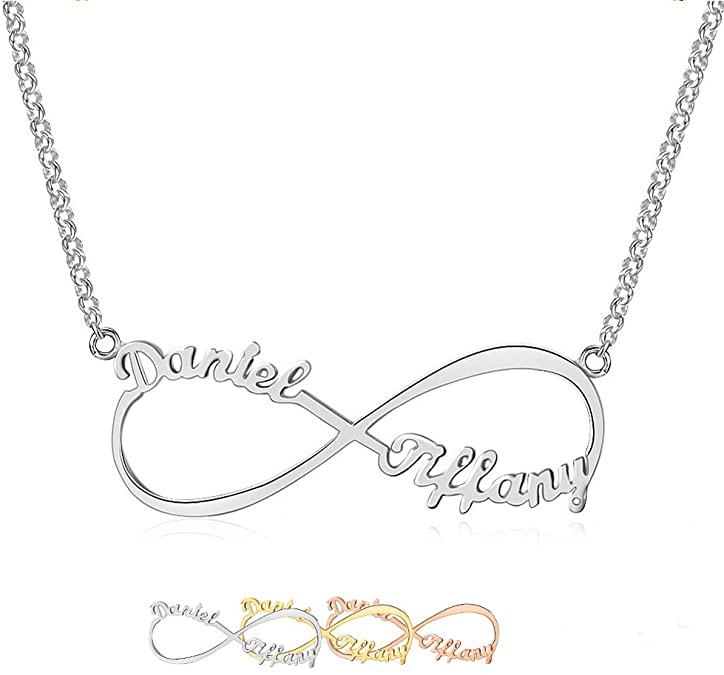 Lam Hub Fong Sterling Silver Infinity Name Necklaces