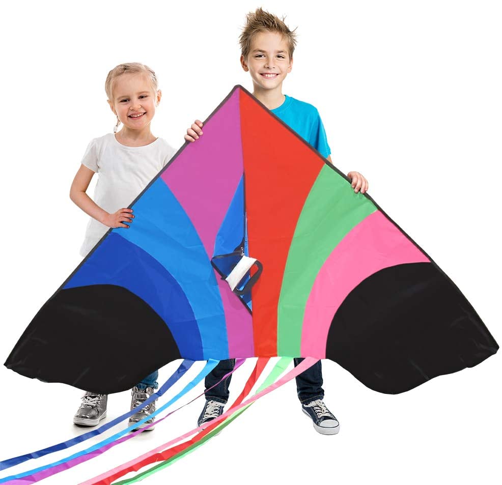 Tomi Kite – Huge Rainbow Kite - Ideal for Kids & Adults