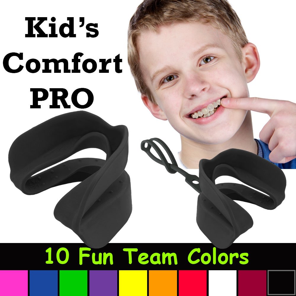 Kid's Comfort PRO Youth Double Sports Mouth Guard Works with or Without Braces