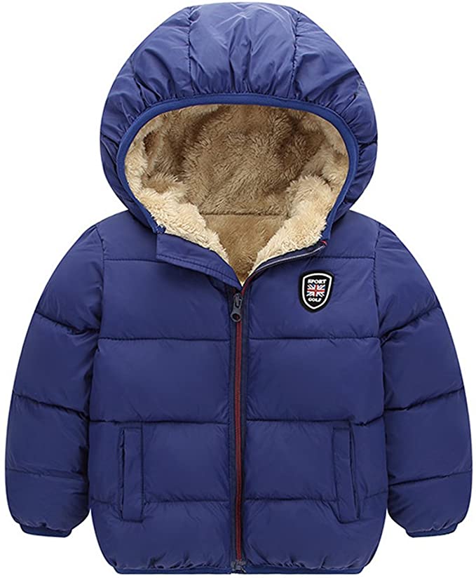 Baywell Winter Warm Coat, Little Girls Boys Outwear Hoodie Jacket