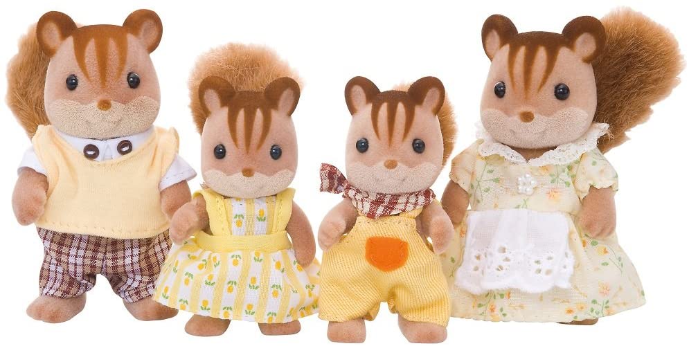 Calico Critters Hazelnut Chipmunk Family