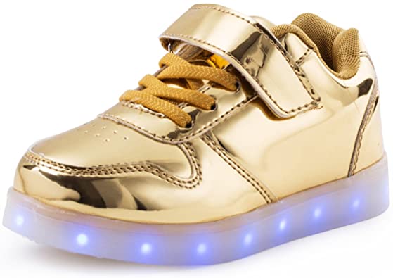AFFINEST Boy Girls Light Up Shoes Led Flashing Fashion Sneaker for Kids Toldder