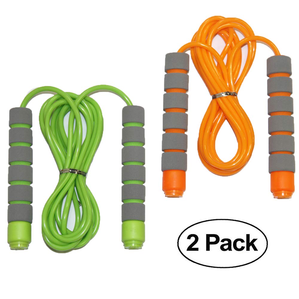 Adjustable Soft Skipping Rope with Skin-friendly Foam Handles for Kids, Children, Students and Adults