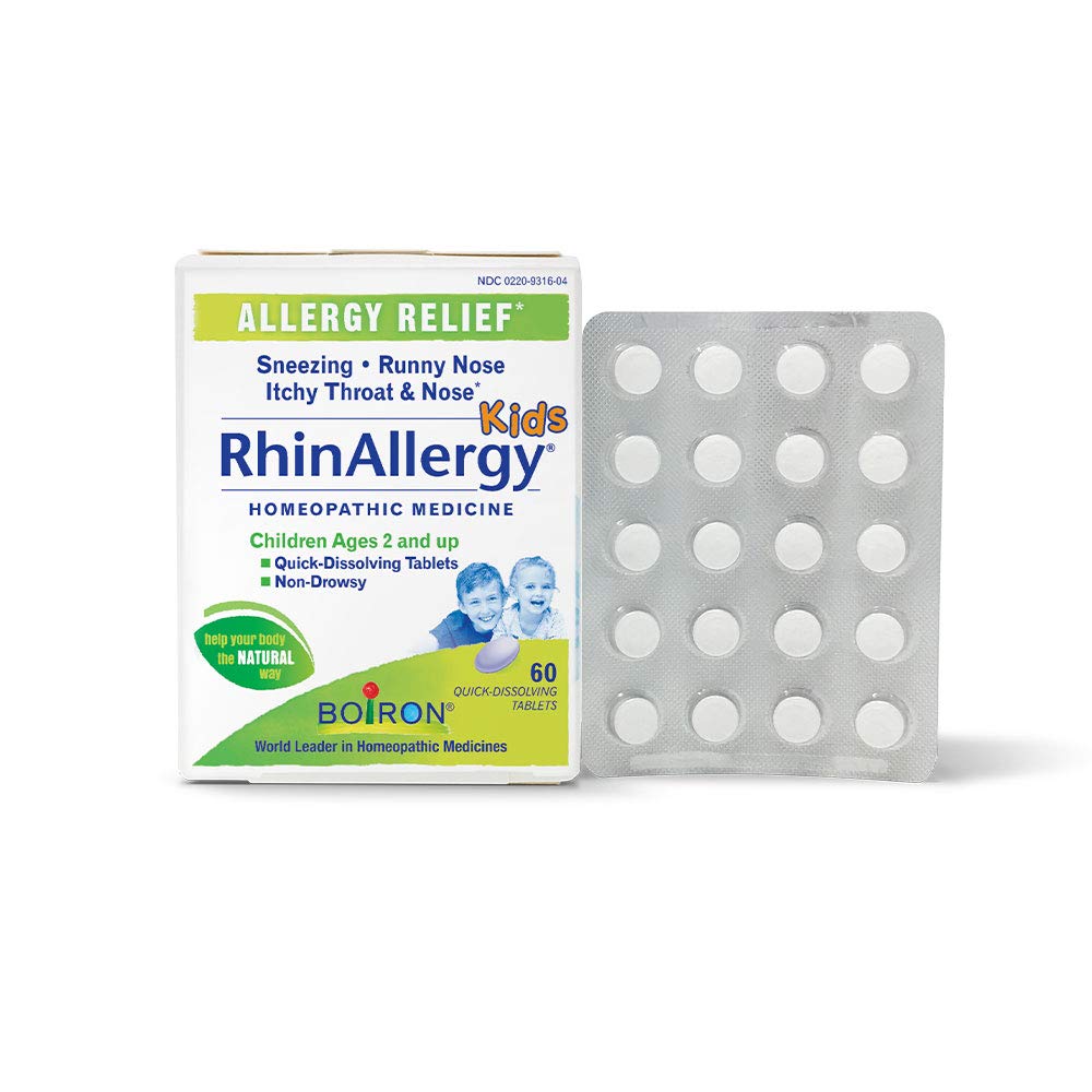 Boiron Rhinallergy Kids Tablets, 60Count, White