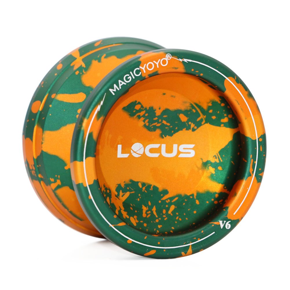 MAGICYOYO V6 LOCUS Kid Beginner Yo-yos Professional YoYo Matte Alloy Yo Yo Green & Orange