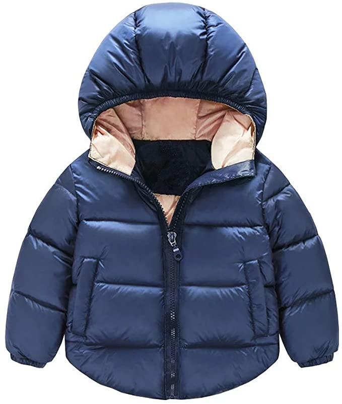 JINTING Toddler Baby Boys Girls Outerwear Hooded Coats Winter Jacket Kids Clothes