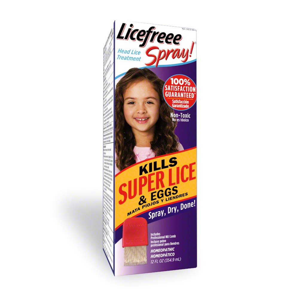 Licefreee Spray Head Lice Spray- Super Lice Treatment for Kids and Adults- Kills lice