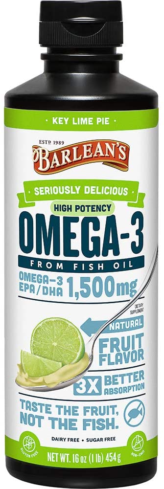 Barlean’s Seriously Delicious Omega-3 High Potency Fish Oil