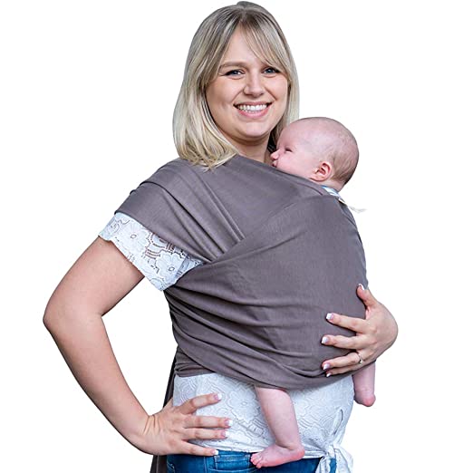 Baby Wrap Carrier | Infant Carrier | Newborn Baby Sling | Baby Shower Gift | All-in-1 Babywearing | from Newborn up to 35lbs
