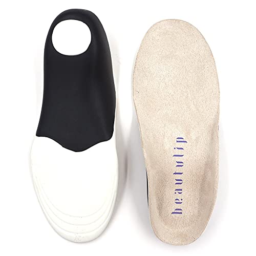 Beautulip Kids Insoles for Flat Feet, Orthotics Arch Support Comfort Shoe Inserts for Active Children with Sensitive Feet