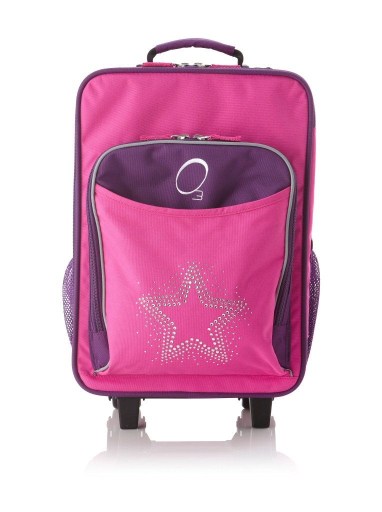 Kids Travel Suitcase, Rolling Luggage Piece, Light and Easy to Pull