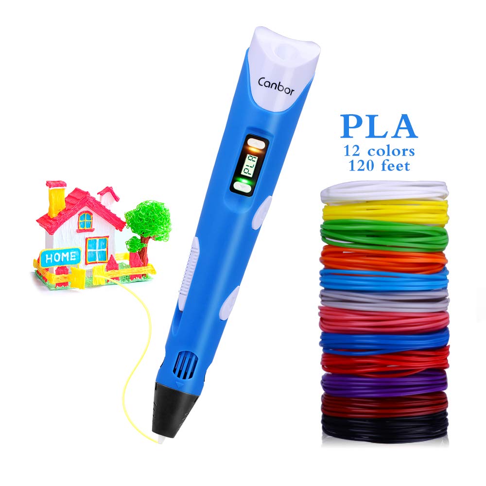 Canbor 3D Pen with PLA Filament Refills