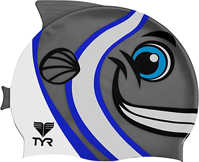 TYR Sport Kid's Charac Happy Fish Swim Cap