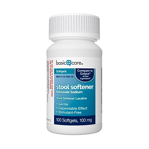 Basic Care Stool Softener, Docusate Sodium