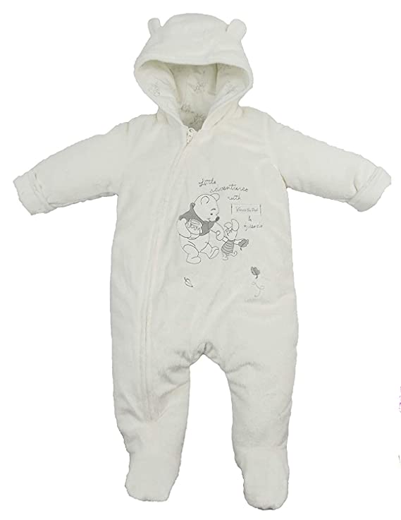 Baby Snowsuit Pram Coat Unisex Disney Winnie The Pooh Tiny Baby to 9-12 Months