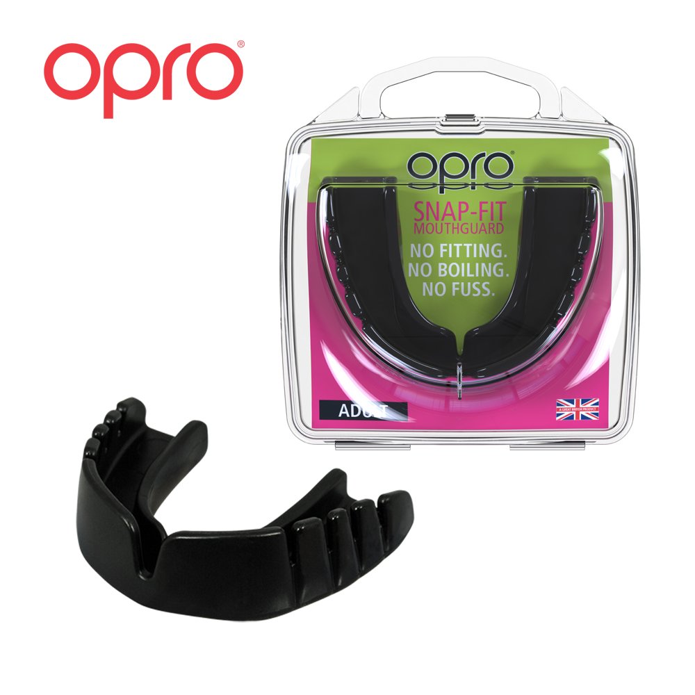 OPRO Snap-Fit Mouthguard | Gum Shield for Hockey, Rugby, and Other Contact Sports 