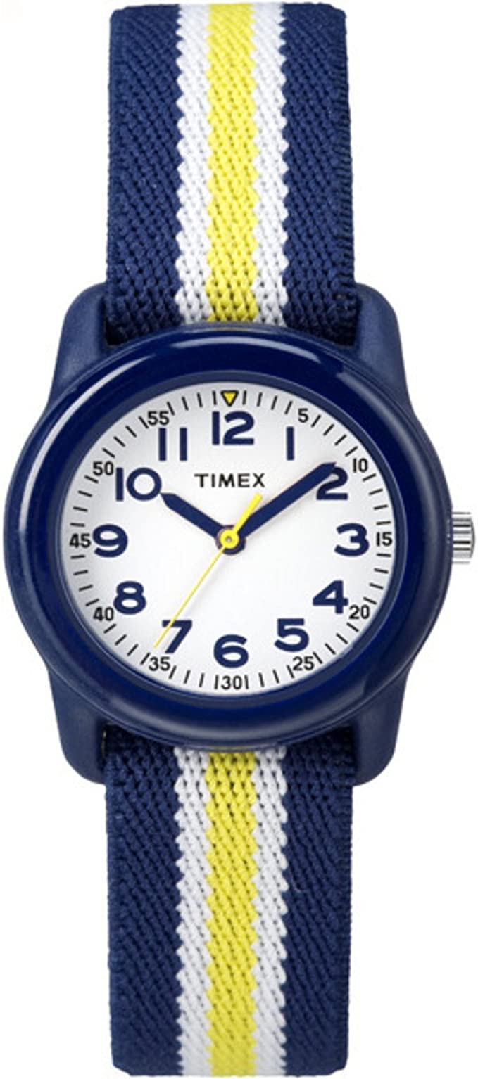 Timex Boys Time Machines Analog Elastic Fabric Strap Watch