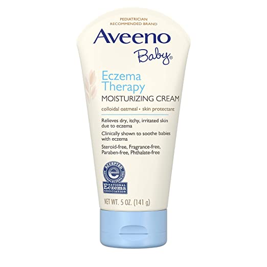 Aveeno Baby Eczema Therapy Moisturizing Cream with Natural Colloidal Oatmeal for Eczema Relief, 5 oz