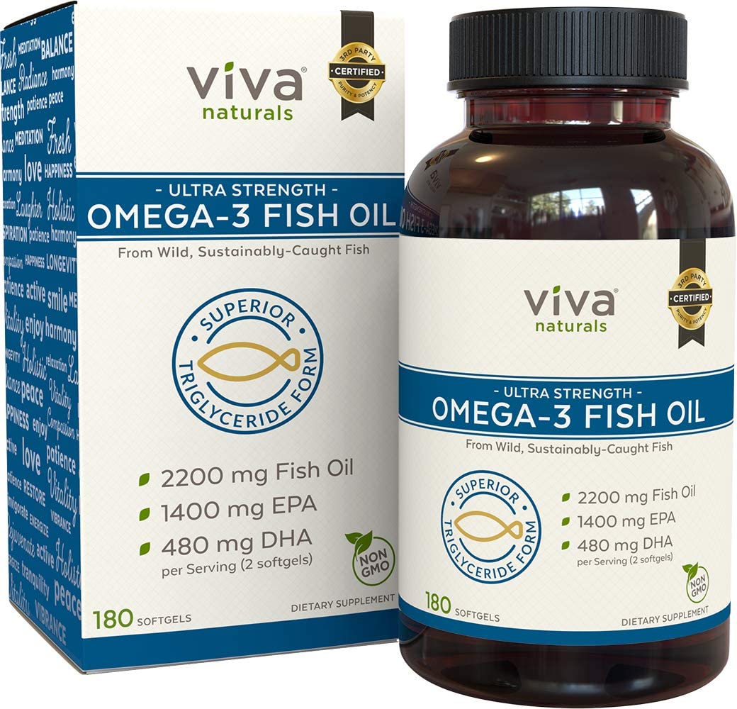 Viva Naturals Omega 3 Fish Oil Supplement