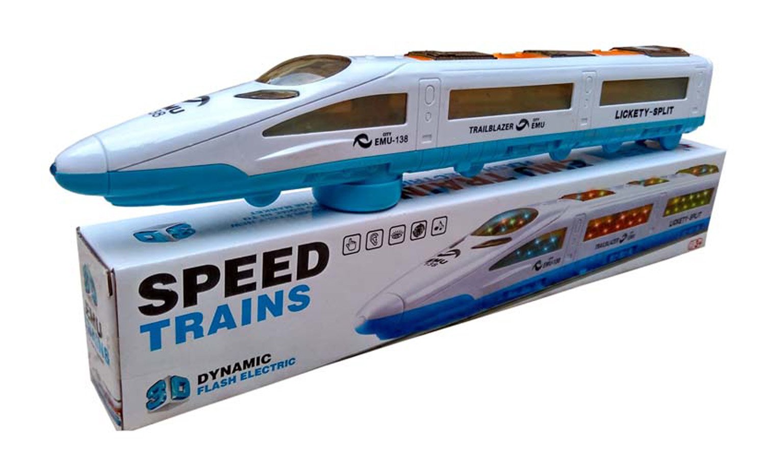 Jiada Emu Speed Train for Kids with 3D Lights & Music