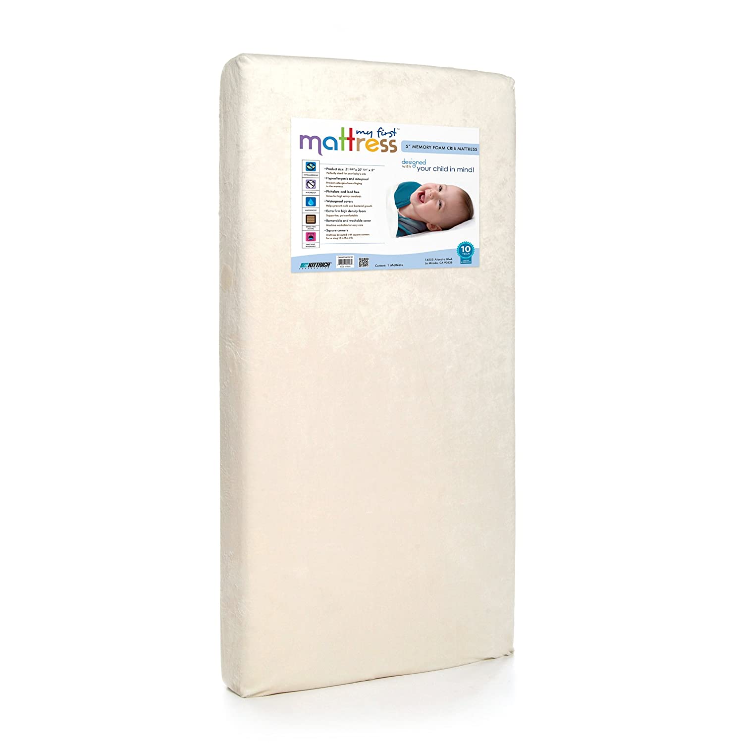 My First Crib Mattress, Breathable Memory Foam Crib Mattress