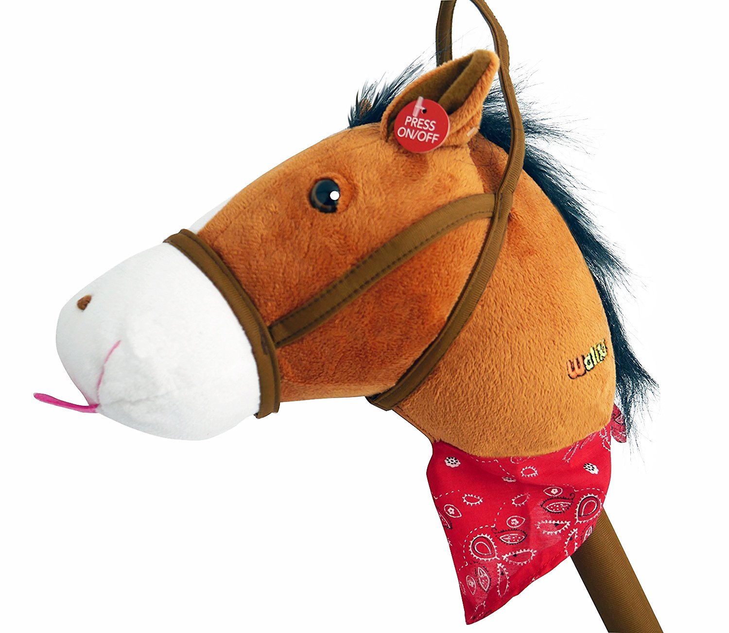 WALIKI Toys Stick Horse (Plush with Sound, for Kids and Toddlers)