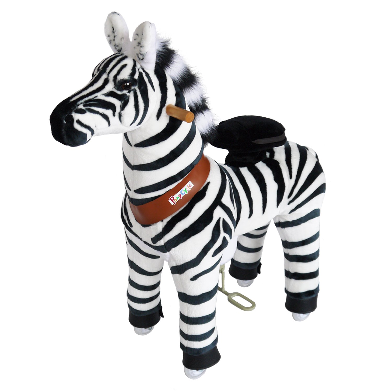 PonyCycle Riding Zebra Med Riding Horse