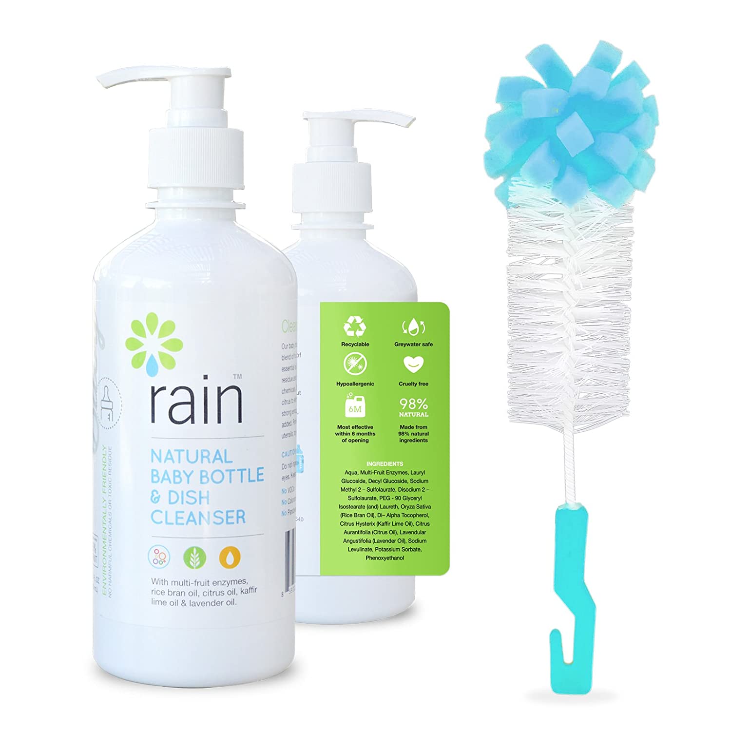 Baby Bottle Dish Soap Cleaner by Rain