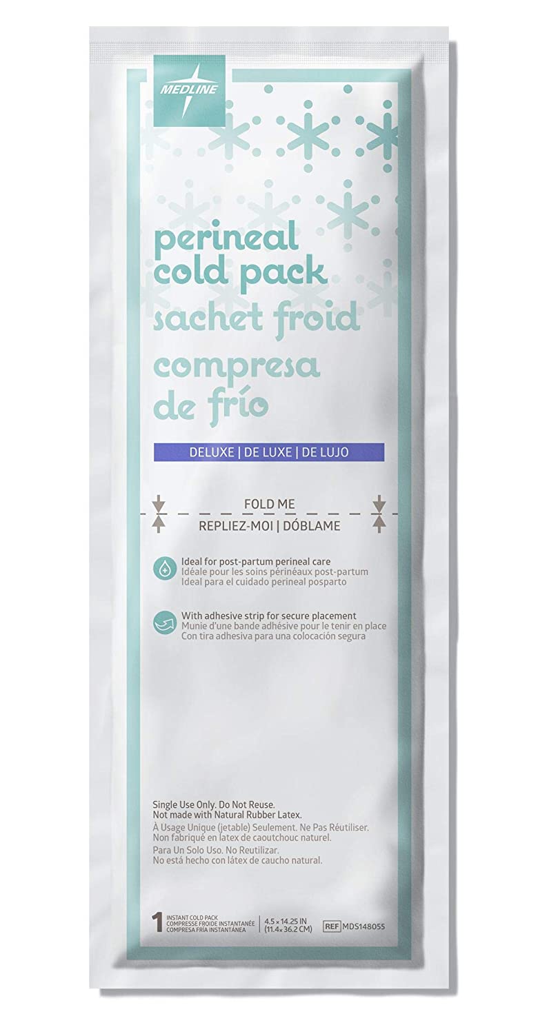 Medline Deluxe Perineal Cold Packs with Adhesive Strip