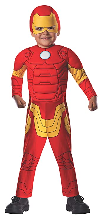 Marvel Classics Avengers Assemble Padded Muscle Chest Iron Man Costume, Toddler