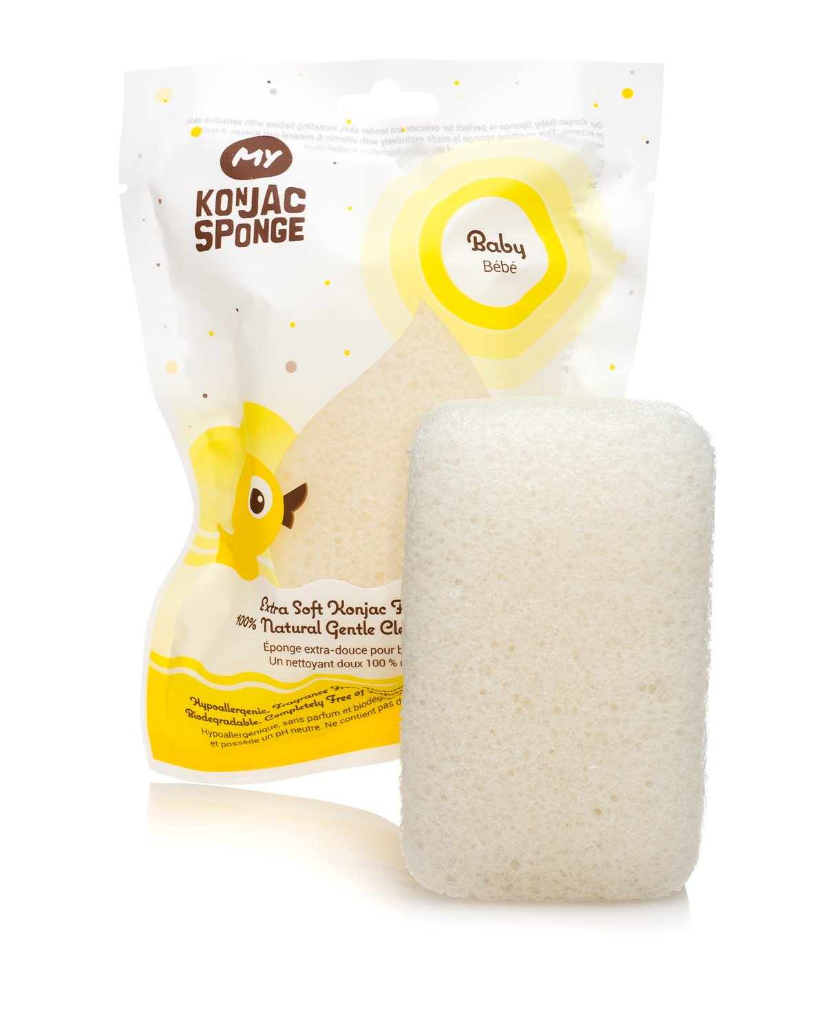 MY Konjac Sponge | 100% All Natural Pure Baby Bath Sponge