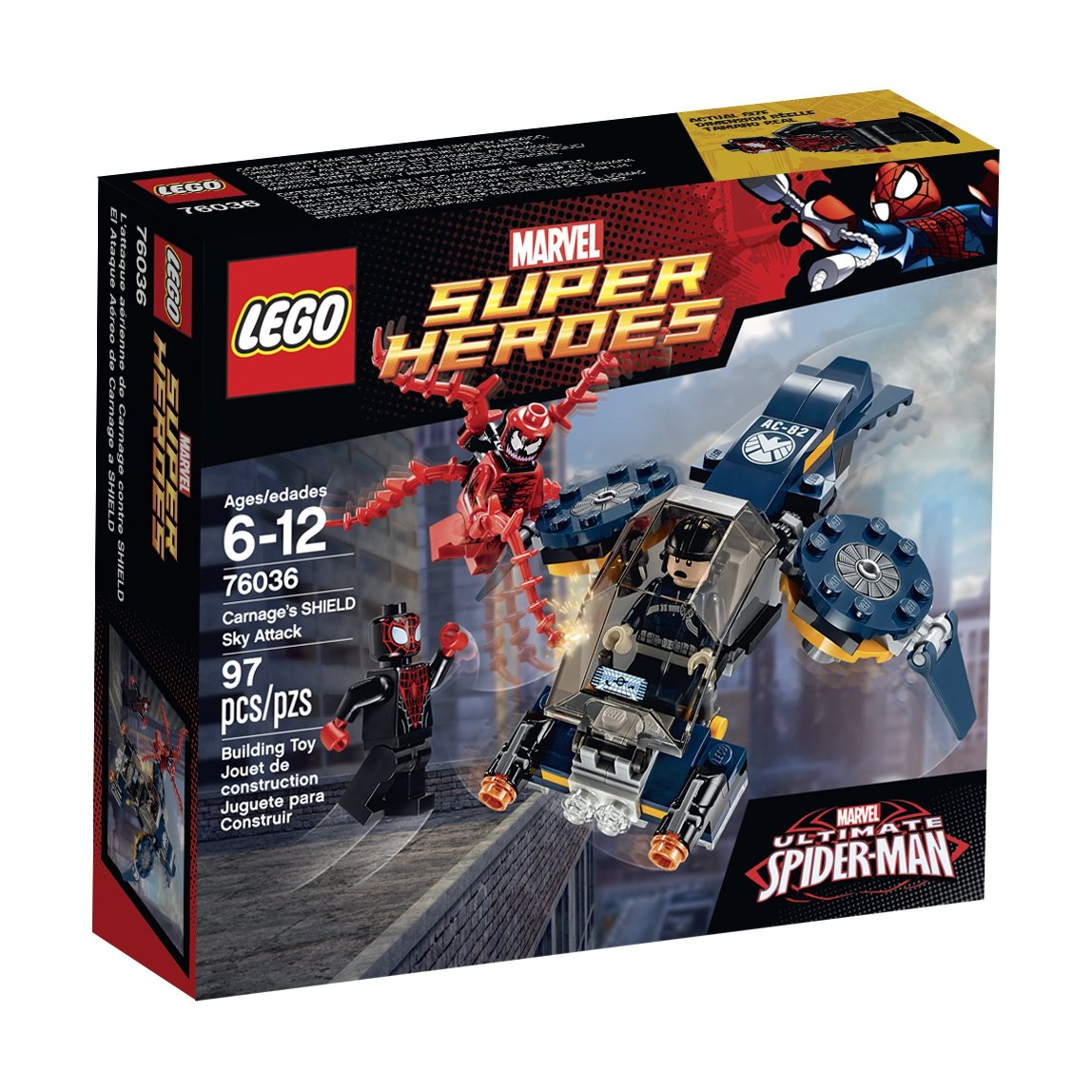 LEGO Super Heroes 76036 Carnage's Shield Sky Attack Building Kit