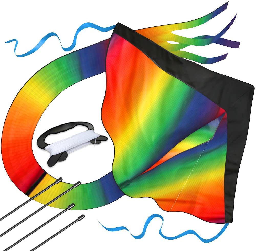 AGREATLIFE Huge Rainbow Kite for Kids