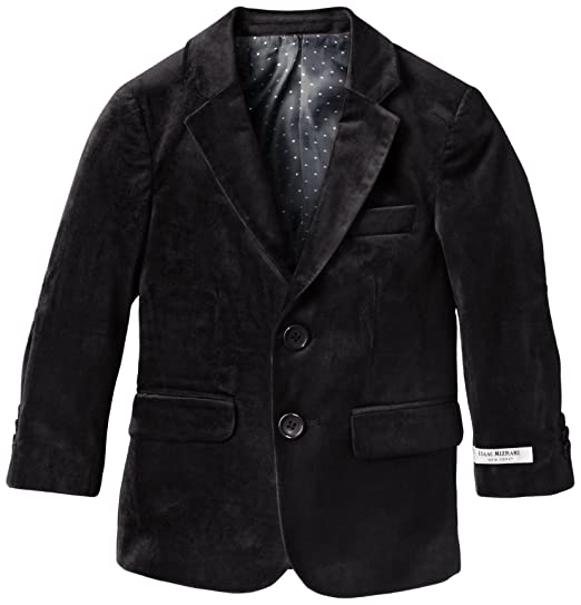 Isaac Mizrahi Little Boys' Single-Breasted Velvet Blazer