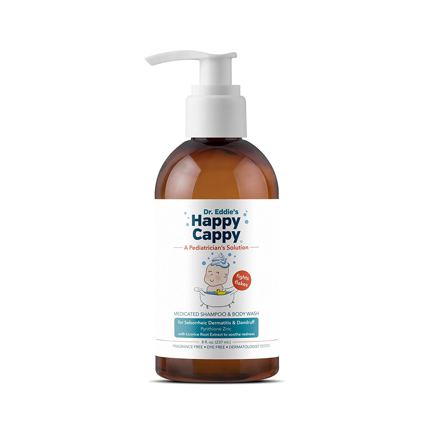 Dr. Eddie’s Happy Cappy Medicated Shampoo for Children, Treats Dandruff and Seborrheic Dermatitis