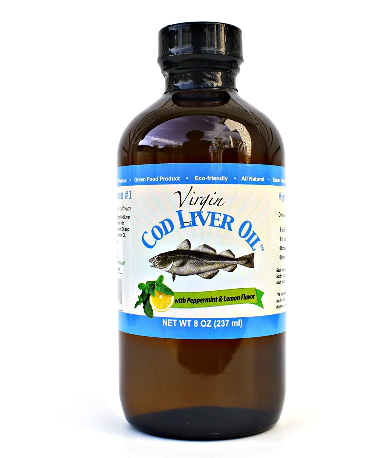 Virgin Cod Liver Oil - Natural, Wild Caught & Fresh Tasting