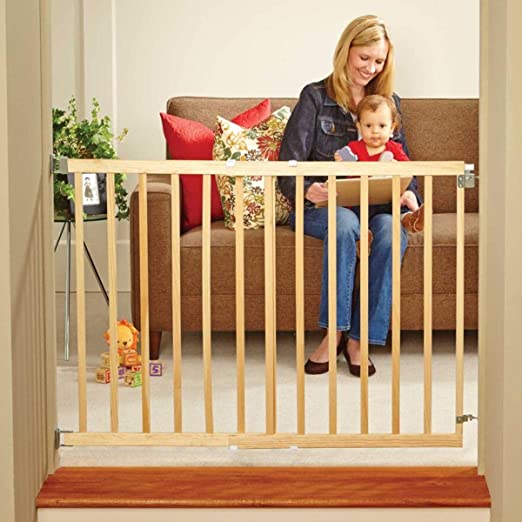 The North States 42" Wide Stairway Swing Baby Gates for Stairs