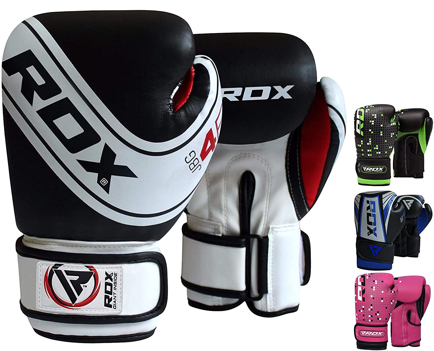RDX Kids Boxing Gloves Maya Hide Leather 4oz 6oz Junior Punch Bag MMA Training Muay Thai Mitts