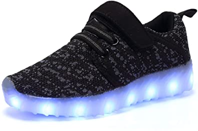 AoSiFu Kids LED Light Up Shoes Kids Girls Boys Breathable Flashing Sneakers as Gift